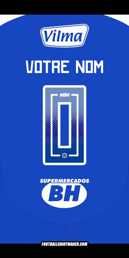 Maillot Cruzeiro 2025 -  votre nom - 0
