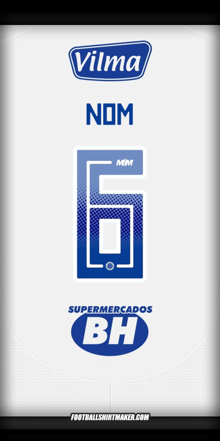 Maillot Cruzeiro 2025 Extérieur -  nom - 6