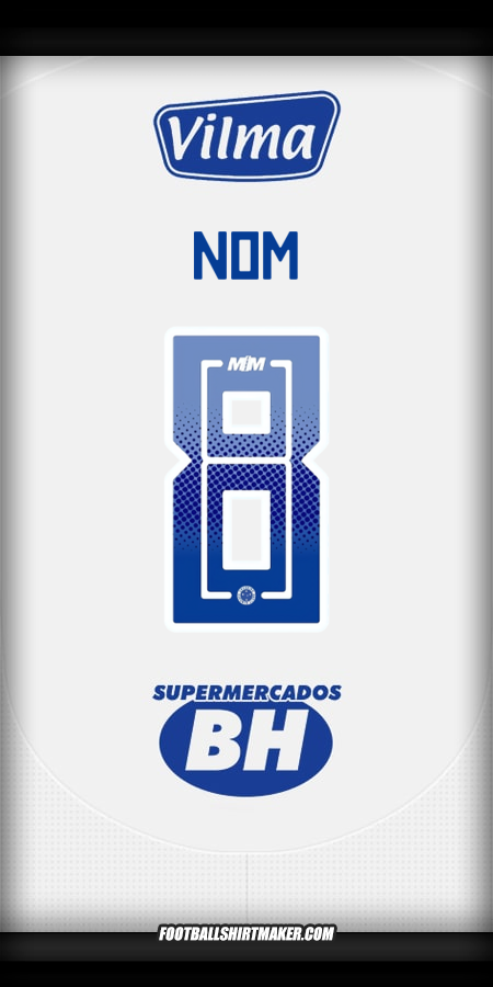 Maillot Cruzeiro 2025 Extérieur -  nom - 8