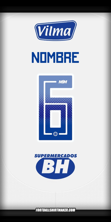 Camiseta Cruzeiro 2025 Visita -  nombre - 6