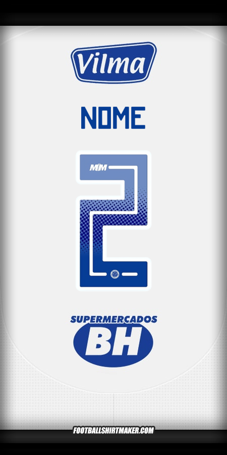 Camisa Cruzeiro 2025 Alternativa -  nome - 2