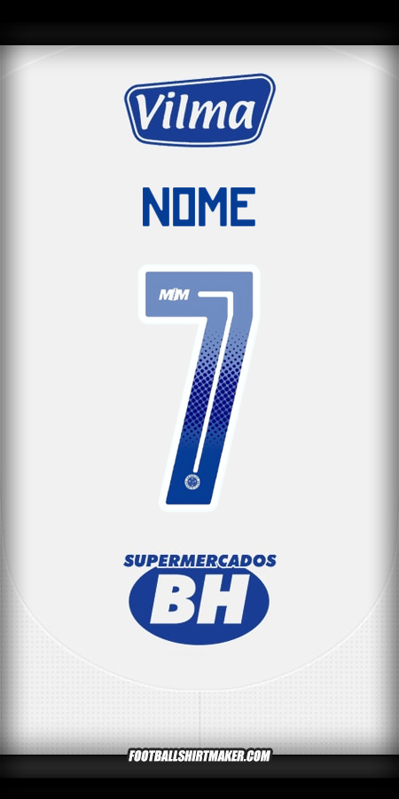 Maglia Cruzeiro 2025 Seconda -  nome - 7