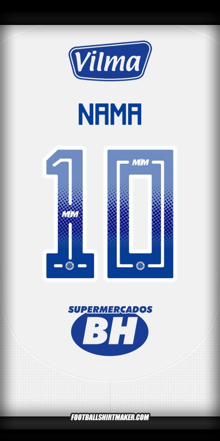 Jersey Cruzeiro 2025 Alternatif -  nama - 10