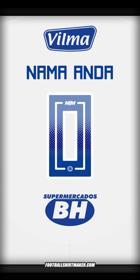 Jersey Cruzeiro 2025 II -  nama anda - 0