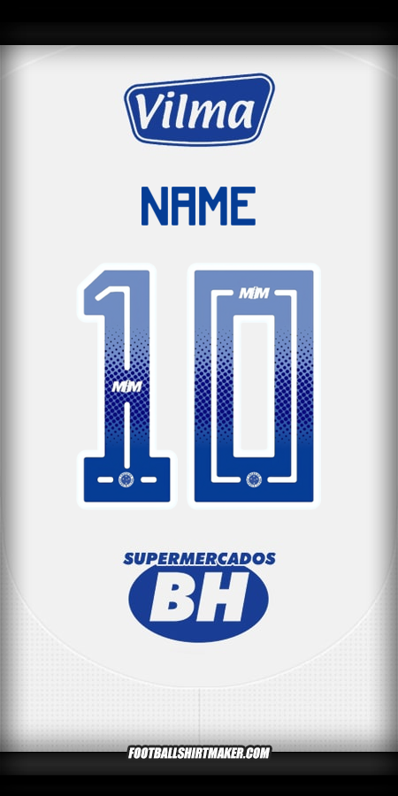 Shirt Cruzeiro 2025 Away -  name - 10
