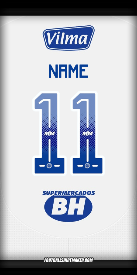 Jersey Cruzeiro 2025 Away -  name - 11