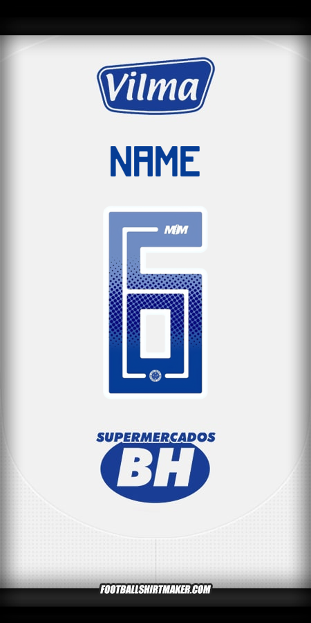Trikot Cruzeiro 2025 Auswärts -  name - 6