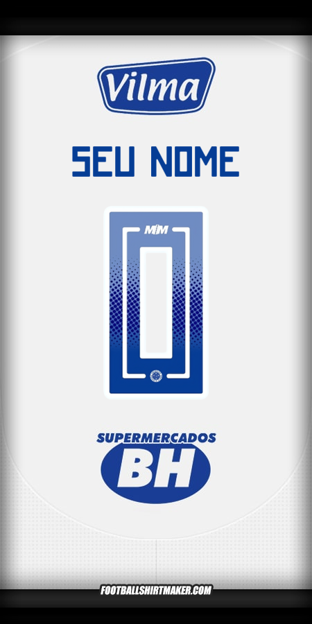 Camisa Cruzeiro 2025 II -  seu nome - 0
