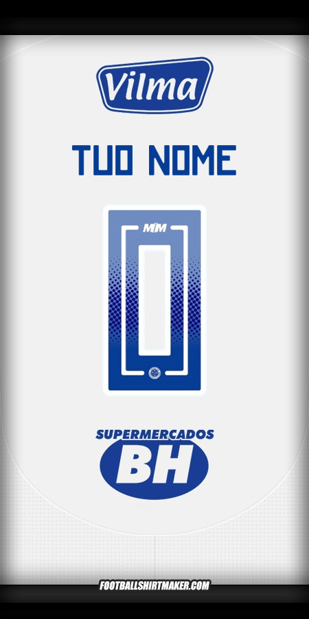Maglia Cruzeiro 2025 Seconda -  tuo nome - 0