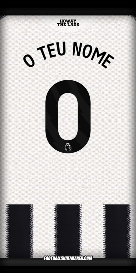Camisola Newcastle United FC 2025/2026 -  o teu nome - 0