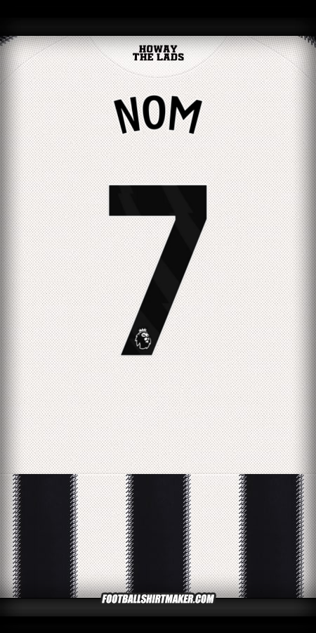 Maillot Newcastle United FC 2025/2026 -  nom - 7