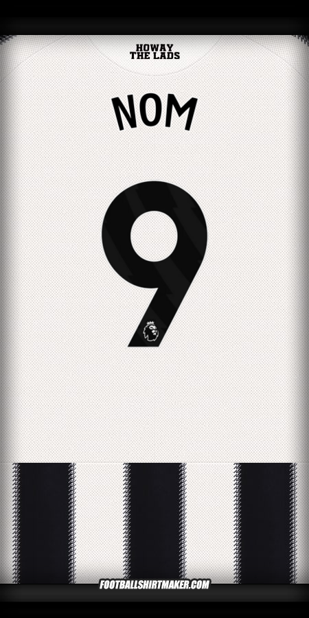Maillot Newcastle United FC 2025/2026 -  nom - 9
