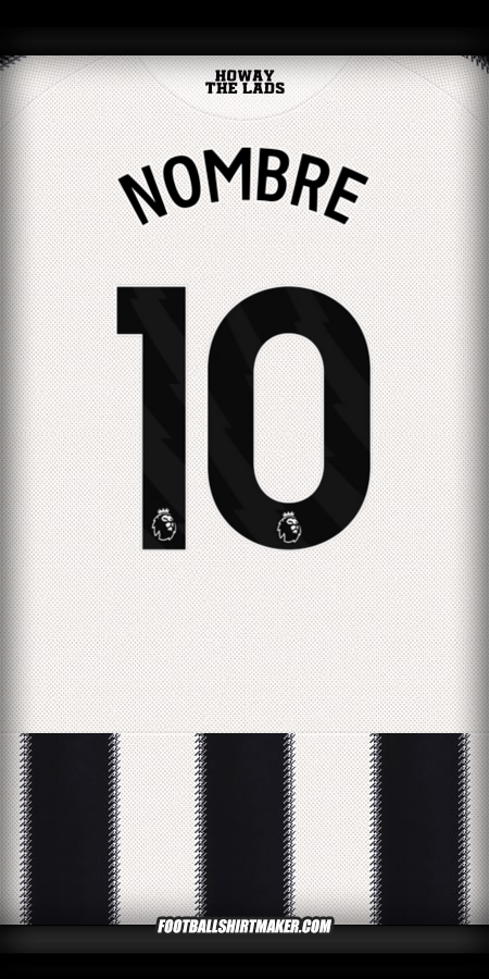 Jersey Newcastle United FC 2025/2026 -  nombre - 10