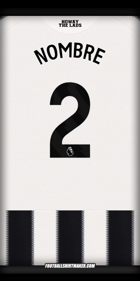 Jersey Newcastle United FC 2025/2026 -  nombre - 2