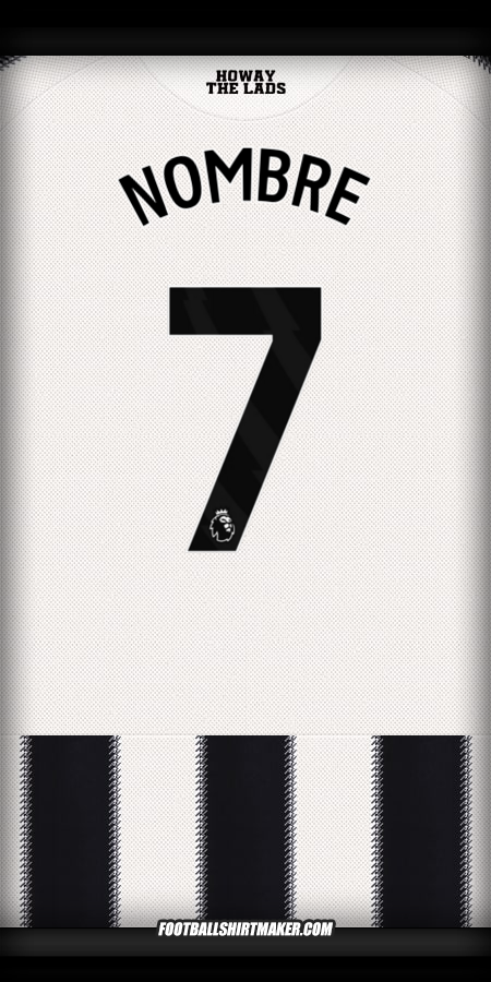 Jersey Newcastle United FC 2025/2026 -  nombre - 7