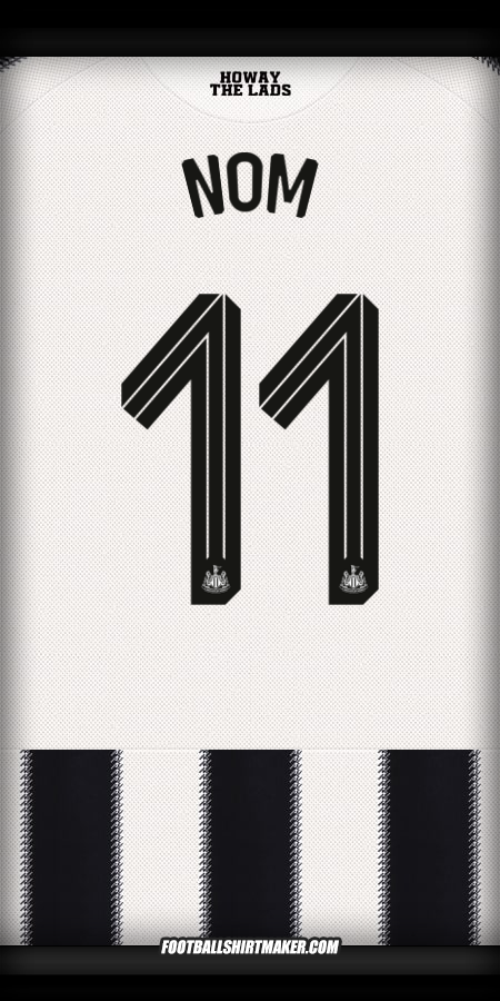 Maillot Newcastle United FC Cup 2025/2026 -  nom - 11