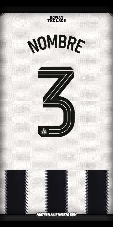 Camiseta Newcastle United FC Cup 2025/2026 -  nombre - 3