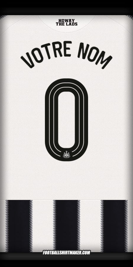 Maillot Newcastle United FC 2025/2026 Cup -  votre nom - 0