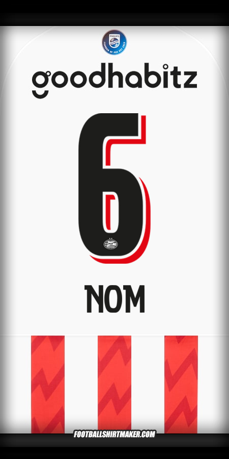 Maillot PSV 2025/2026 -  nom - 6