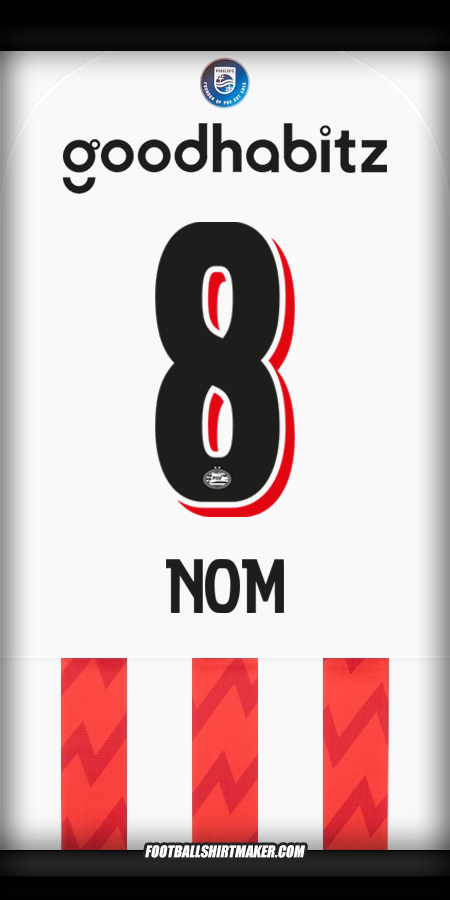 Maillot PSV 2025/2026 -  nom - 8