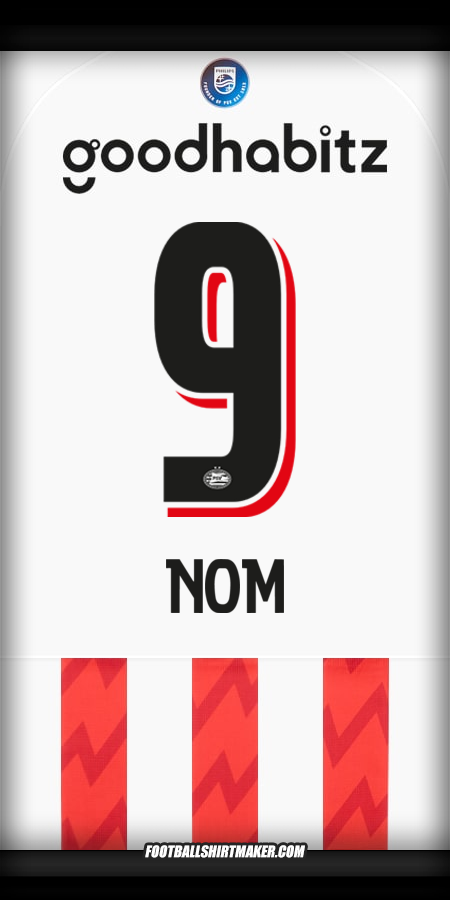 Maillot PSV 2025/2026 -  nom - 9