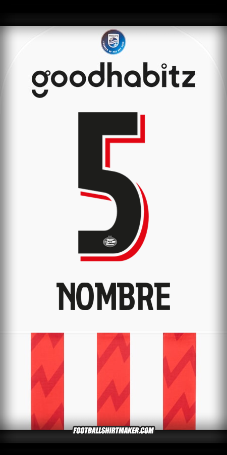 Jersey PSV 2025/2026 -  nombre - 5