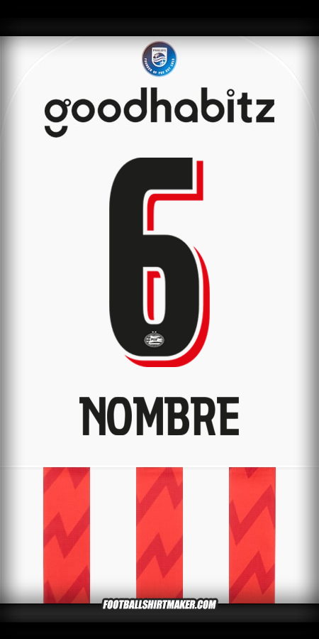 Jersey PSV 2025/2026 -  nombre - 6