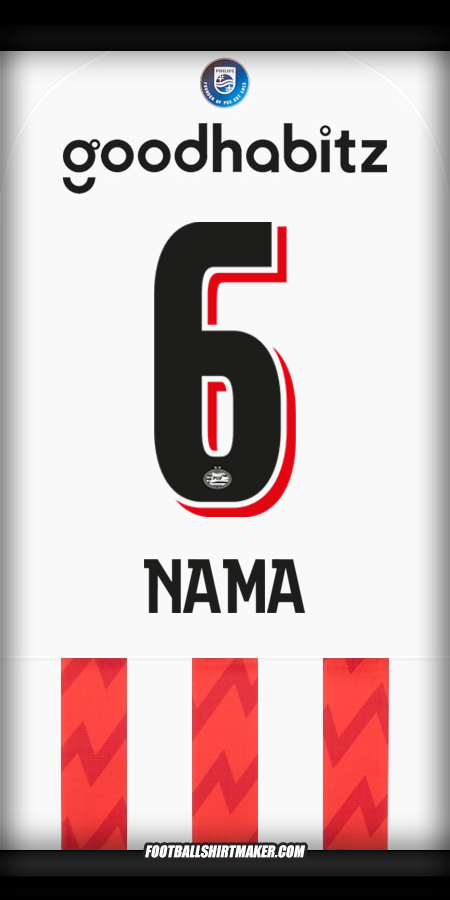 Jersey PSV 2025/2026 -  nama - 6