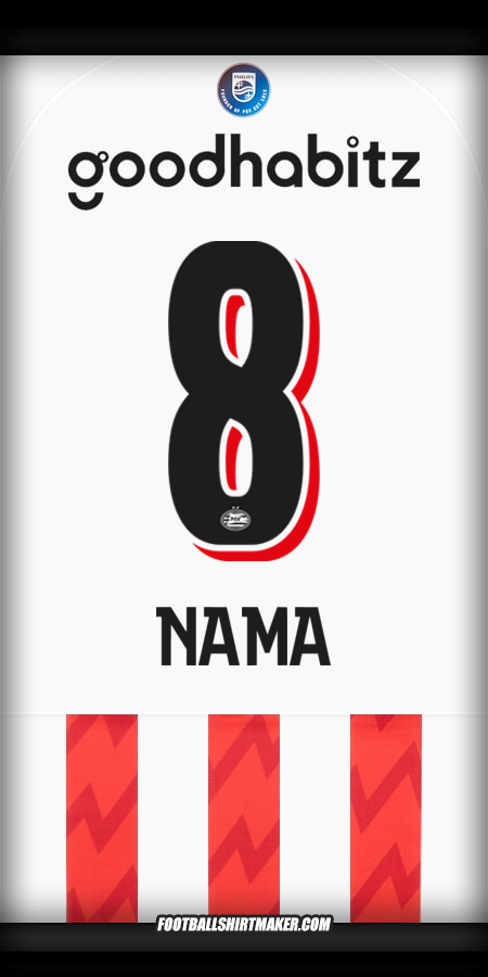 Jersey PSV 2025/2026 -  nama - 8