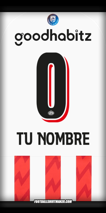 Camiseta PSV 2025/2026 -  tu nombre - 0