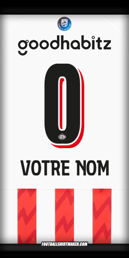 Maillot PSV 2025/2026 -  votre nom - 0
