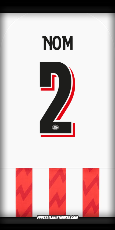 Maillot PSV Cup 2025/2026 -  nom - 2