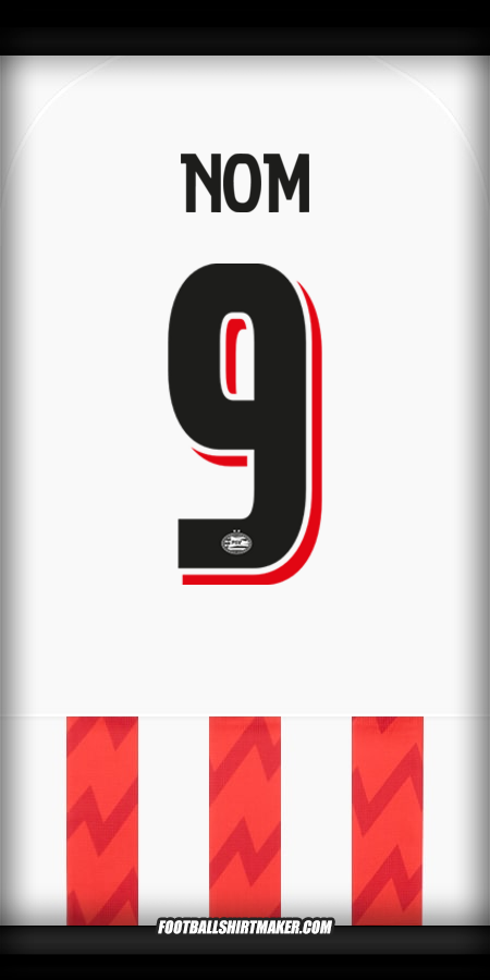 Maillot PSV Cup 2025/2026 -  nom - 9