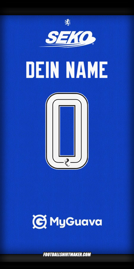 Trikot Rangers FC 2025/2026 -  dein name - 0