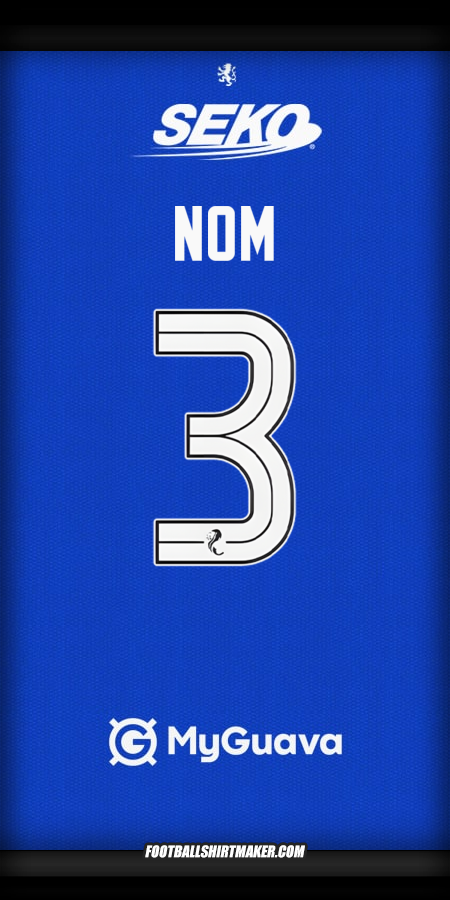 Maillot Rangers FC 2025/2026 -  nom - 3
