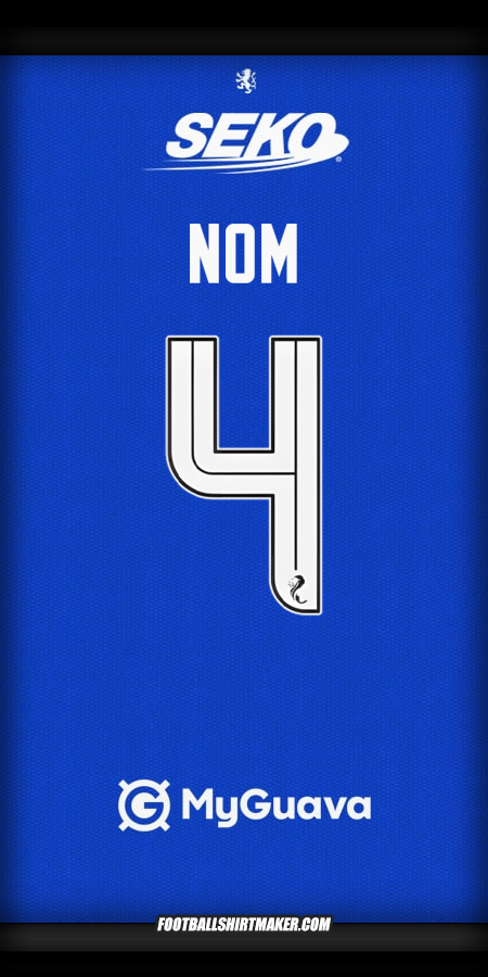 Maillot Rangers FC 2025/2026 -  nom - 4
