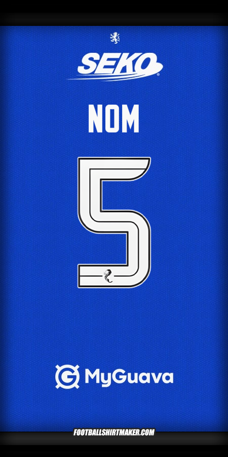 Maillot Rangers FC 2025/2026 -  nom - 5