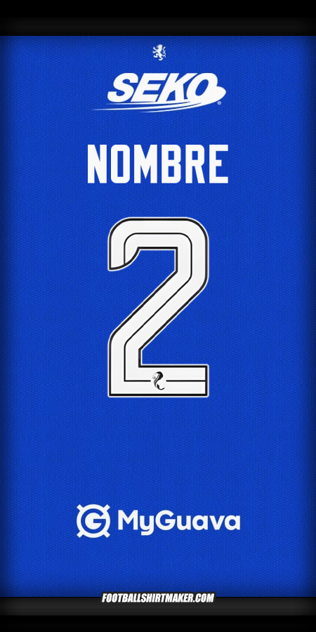 Jersey Rangers FC 2025/2026 -  nombre - 2