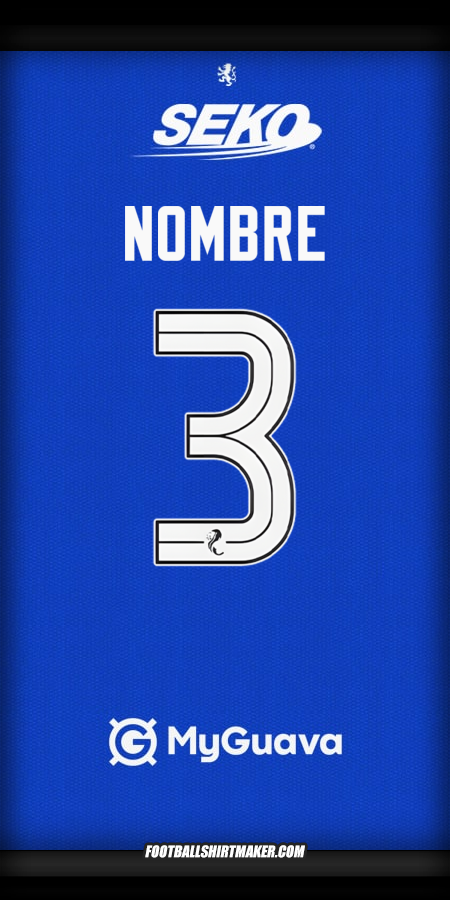 Jersey Rangers FC 2025/2026 -  nombre - 3