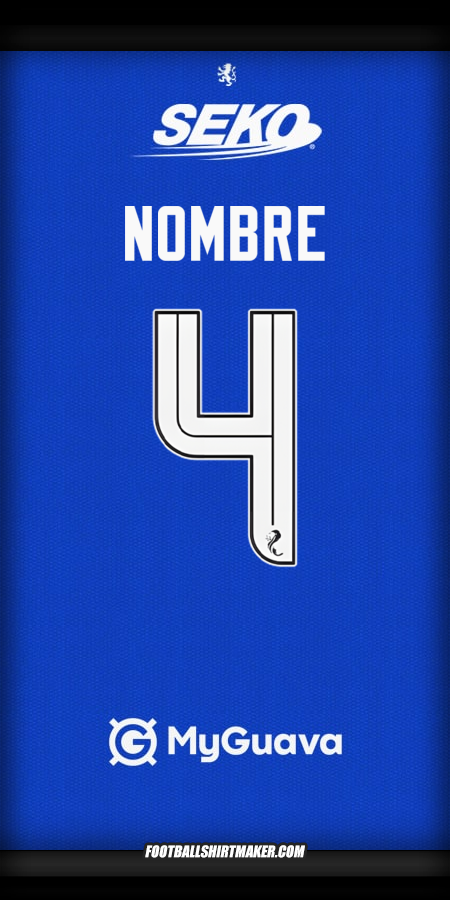 Jersey Rangers FC 2025/2026 -  nombre - 4