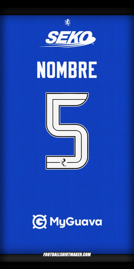 Jersey Rangers FC 2025/2026 -  nombre - 5