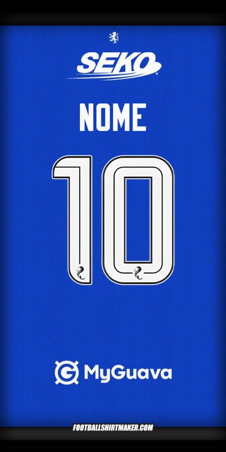 Maglia Rangers FC 2025/2026 -  nome - 10