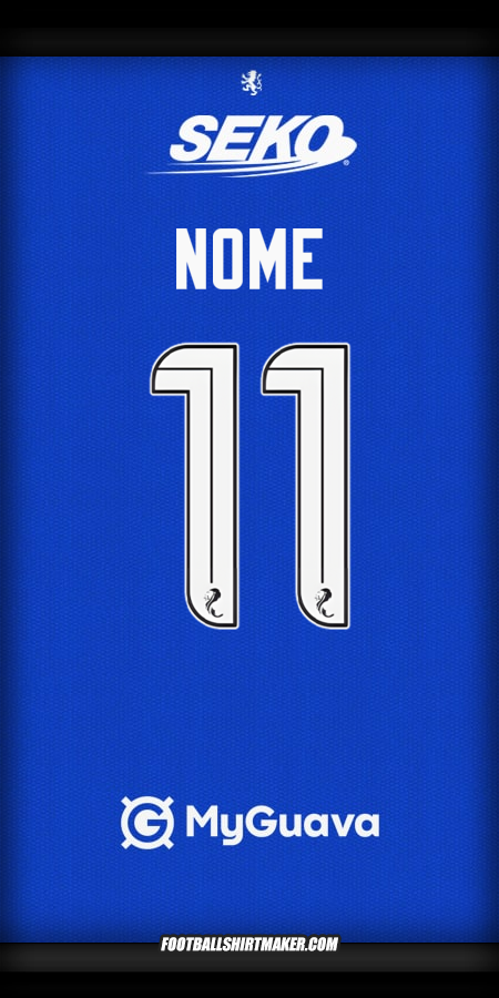 Camisa Rangers FC 2025/2026 -  nome - 11