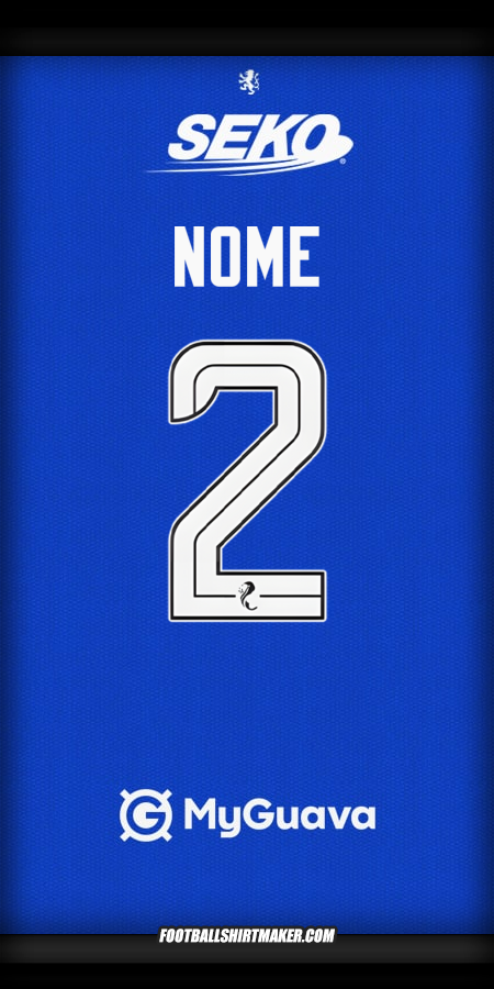Maglia Rangers FC 2025/2026 -  nome - 2