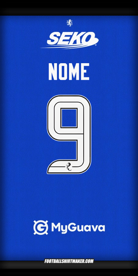 Maglia Rangers FC 2025/2026 -  nome - 9