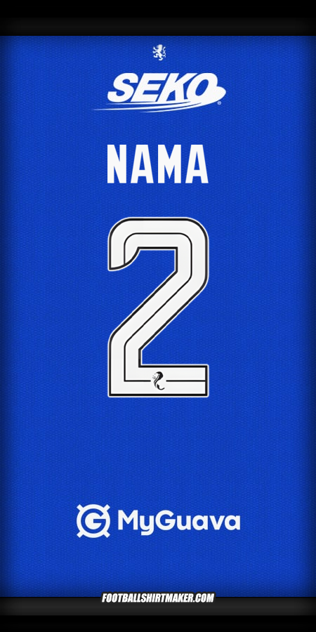 Jersey Rangers FC 2025/2026 -  nama - 2