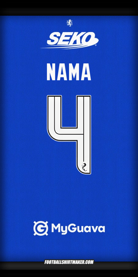 Jersey Rangers FC 2025/2026 -  nama - 4