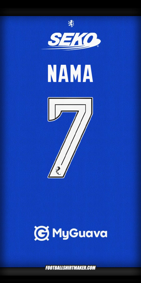 Jersey Rangers FC 2025/2026 -  nama - 7