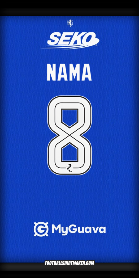 Jersey Rangers FC 2025/2026 -  nama - 8