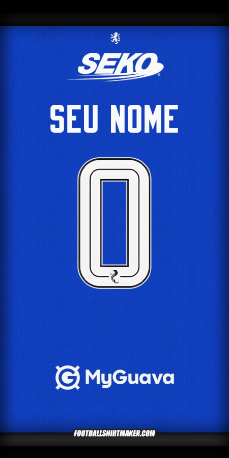Camisa Rangers FC 2025/2026 -  seu nome - 0